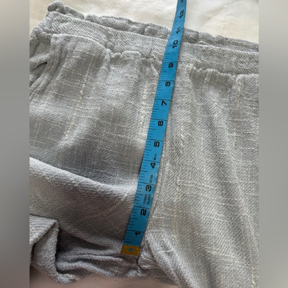Free People Light Blue Pant & Belt Size 2 - Picture 9 of 13